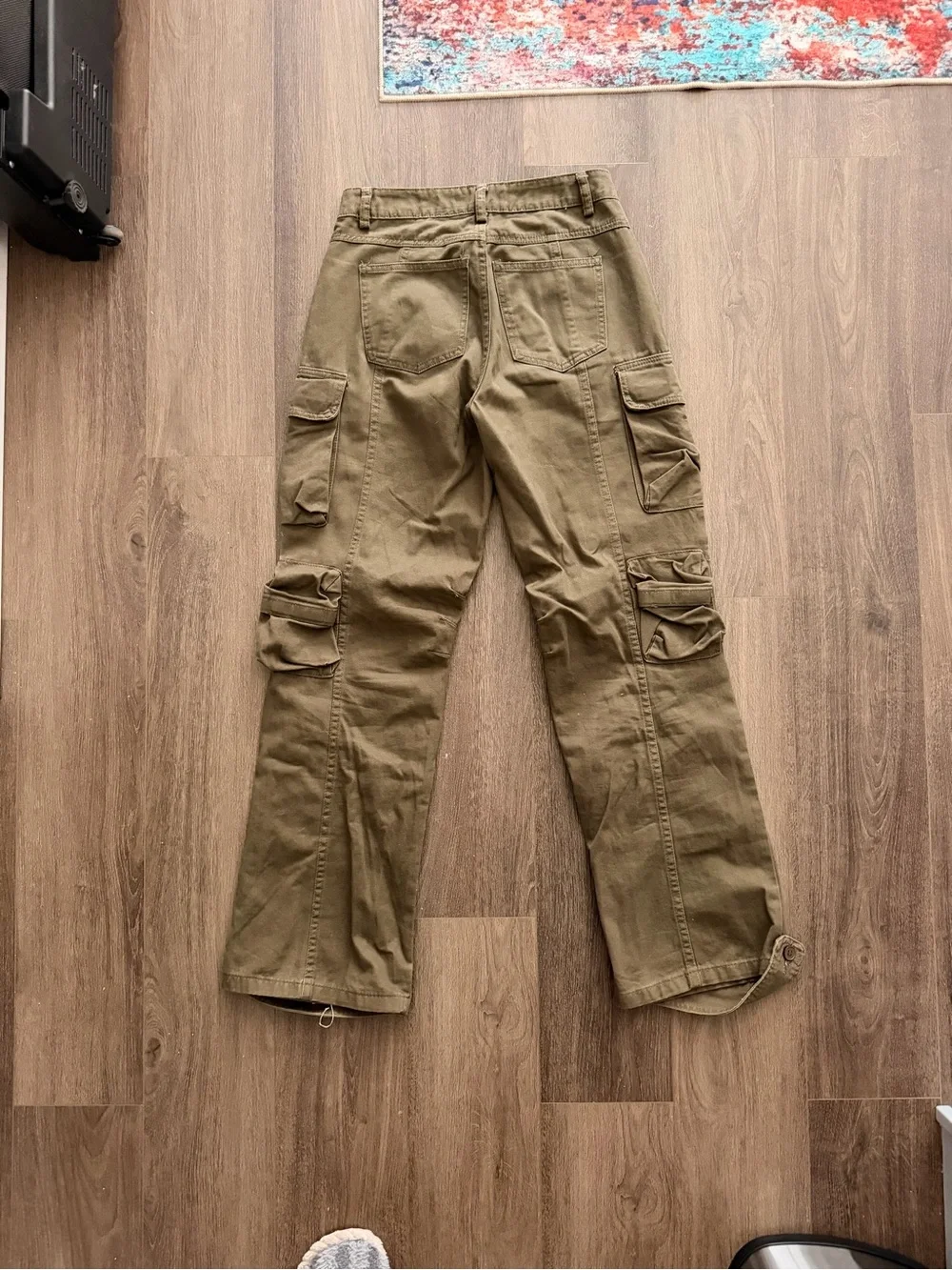 Olive Green Cargo Pants for Men - Multi-Pocket Utility Style